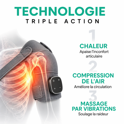 Masseur d'épaule Triple Méthode Kompressa